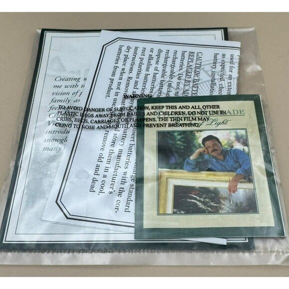 Thomas Kinkade 2000 Victorian Christmas Snowglobe W/ Certificate Of Authenticity - Picture 4 of 11